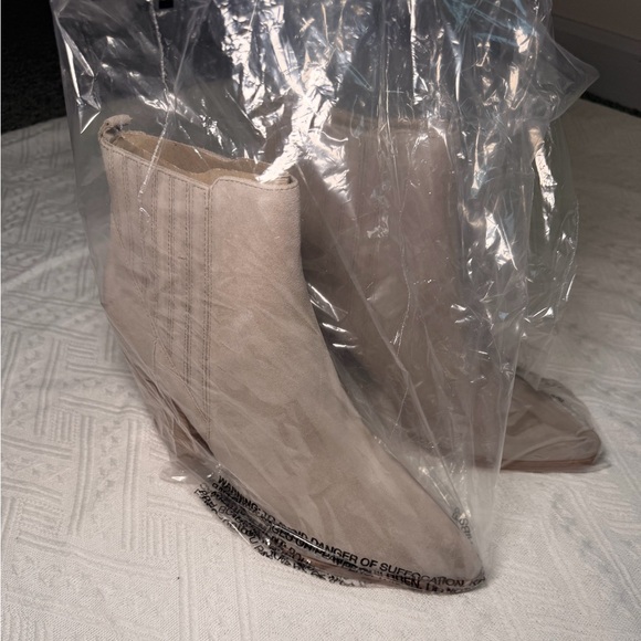 Chic Taupe Heeled Bootie - Women - Picture 3 of 4